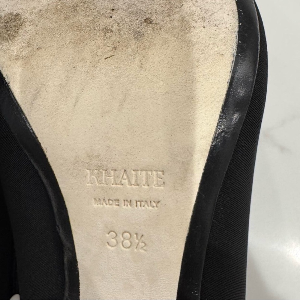 KHAITE Black Leather Sole Boots - Picture 3 of 3